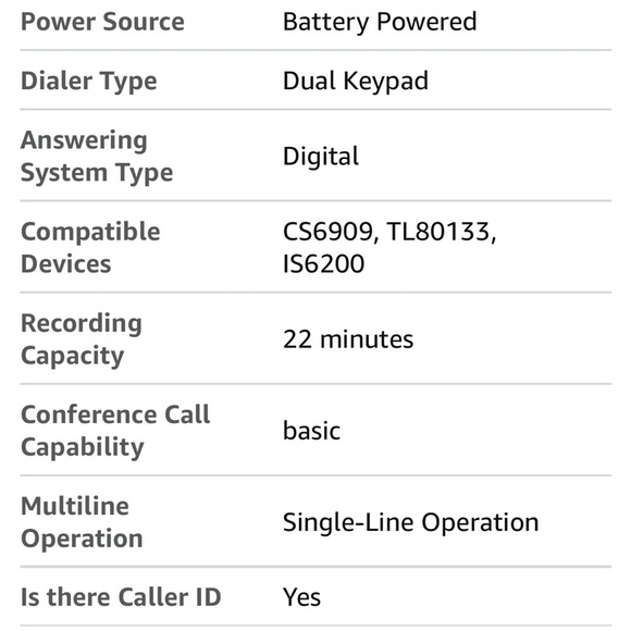 Black Corded Phone and answering system - Picture 4 of 4